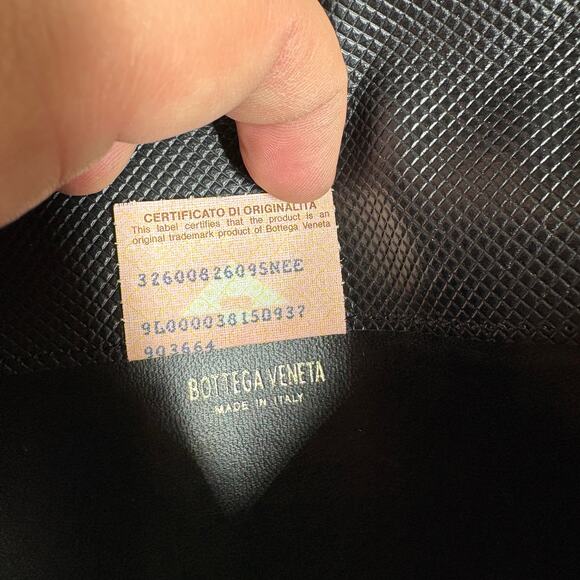 Bottega Veneta Zip Around Compartment Pouch Wallet Organizer Black Leather Italy - Picture 11 of 11